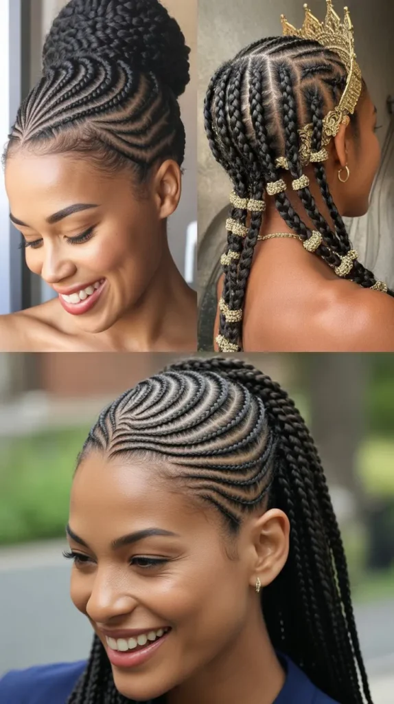 The Cornrow-Inspired Crown