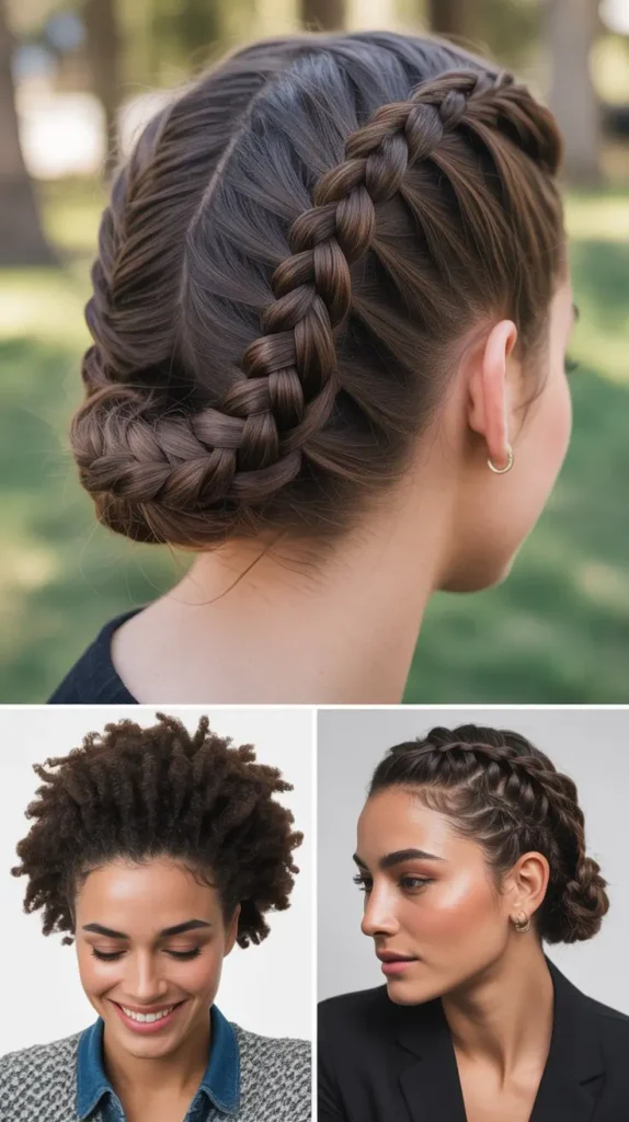 Intricate Fishtail Braid Updo