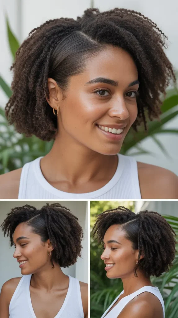 The Twisted Lob Style (For Short-Medium Hair)