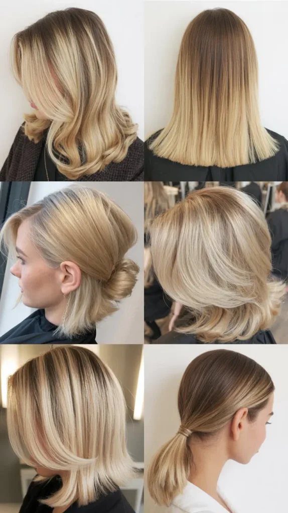 Straight Blonde Balayage