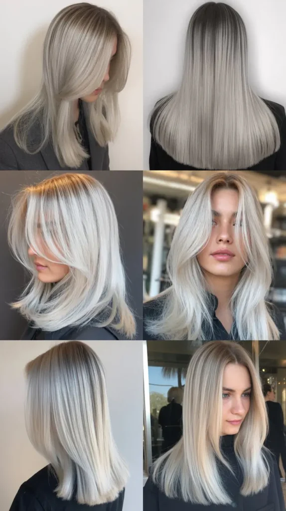 Platinum Blonde Balayage