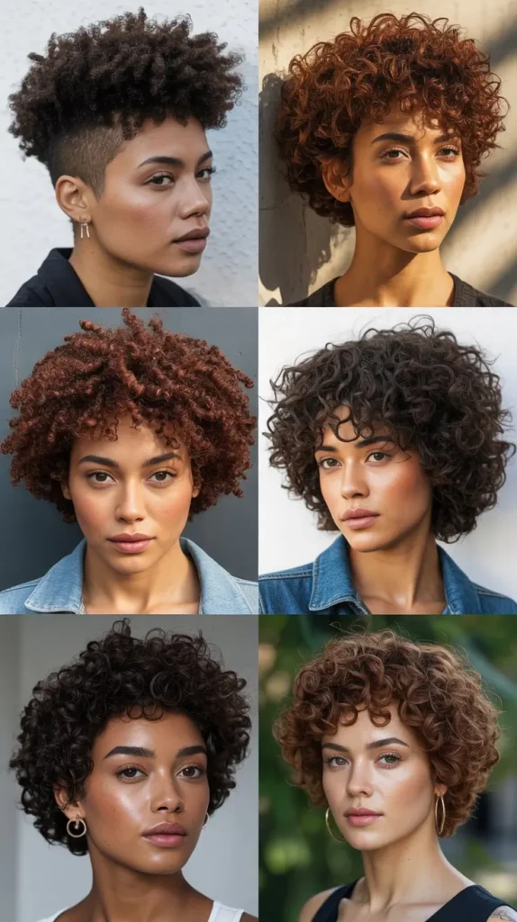 Short Curly Afro