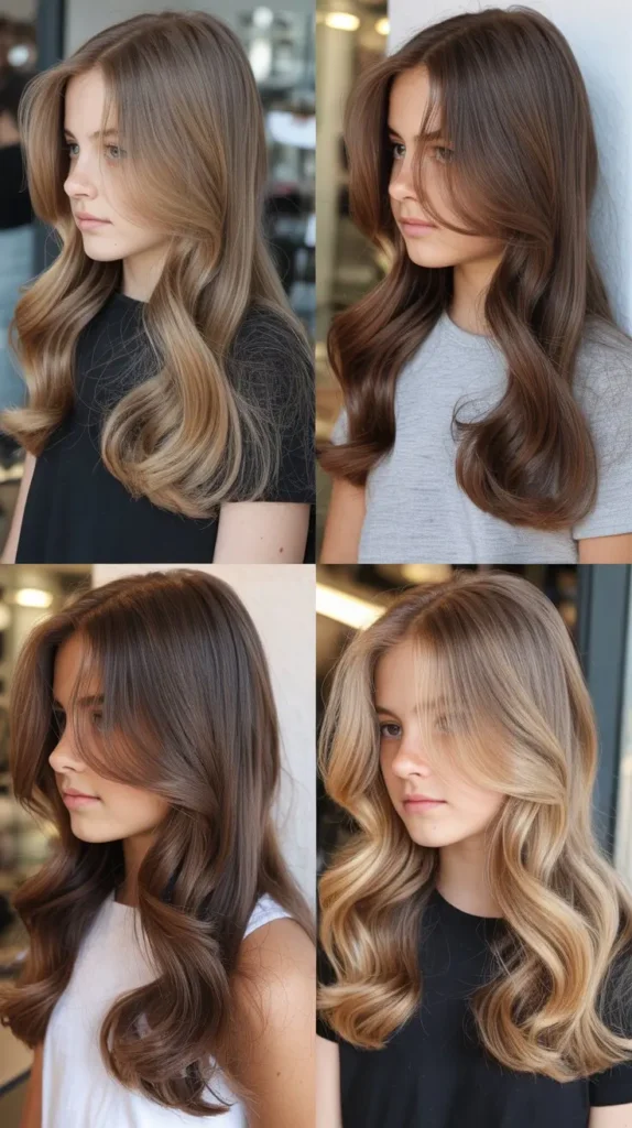 Long V-Cut Hair