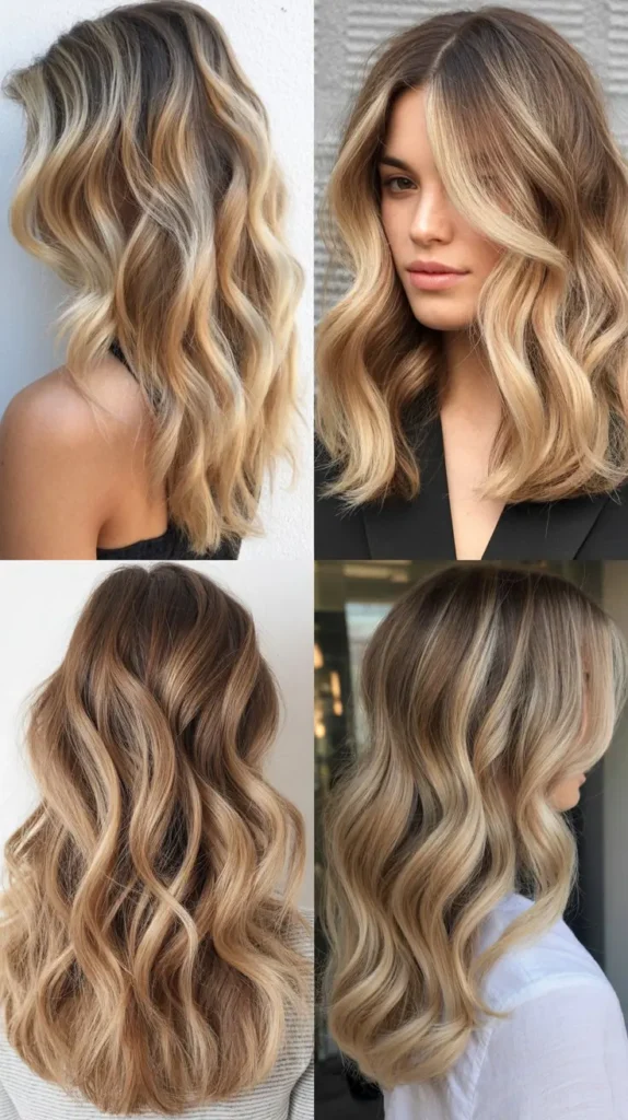 Wavy Blonde Balayage
