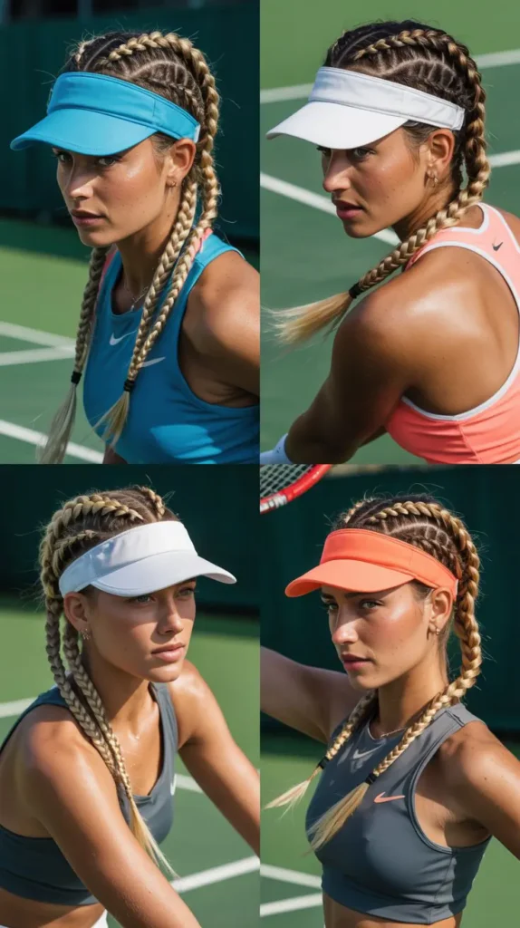 Boxer Braids With Visor