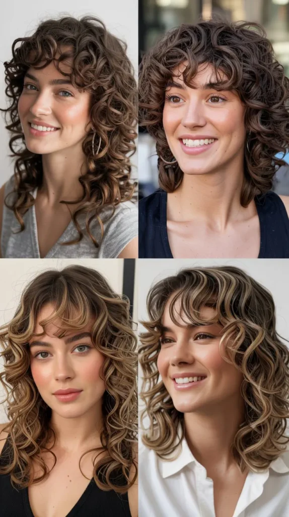 Curly Layers for Thick Hair