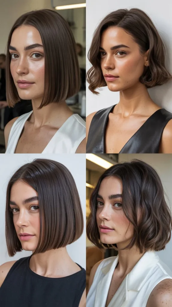 Sleek Chin-Length Bob