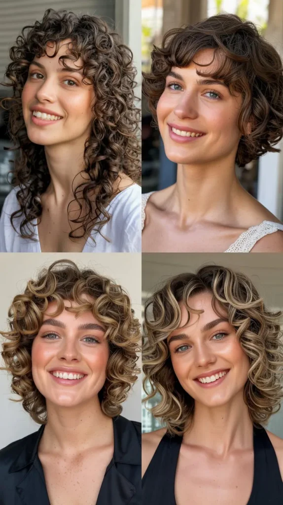 Airy Layered Curly Cut