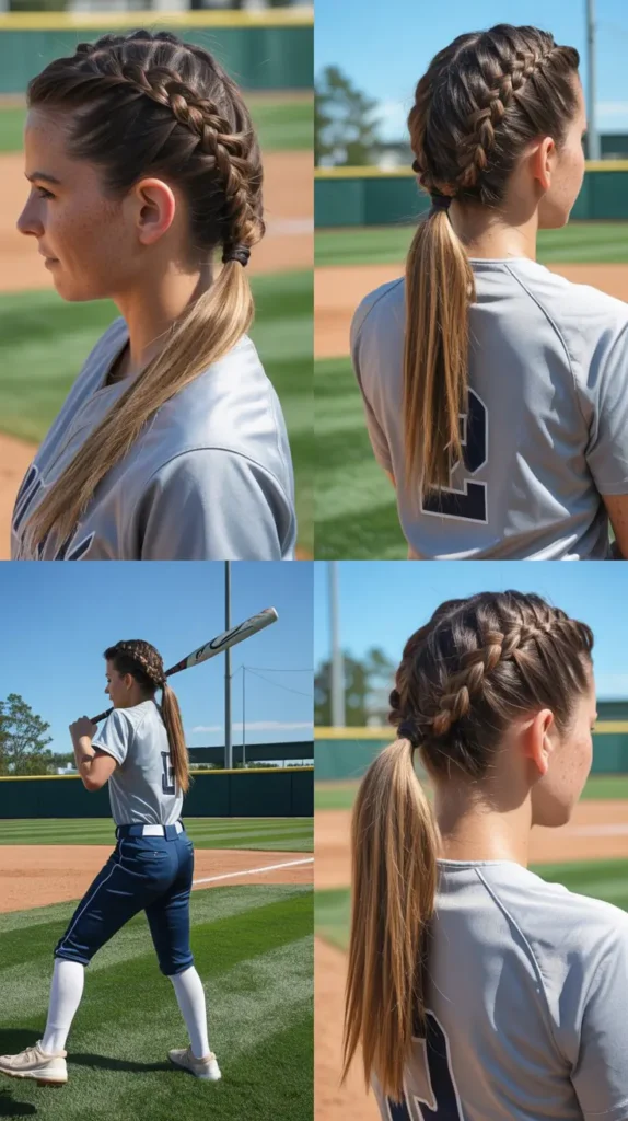 Waterfall Braid Into Ponytail