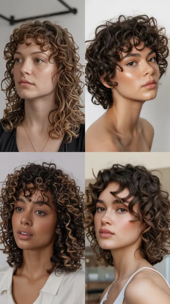 Natural Curly Layers with Minimal Styling