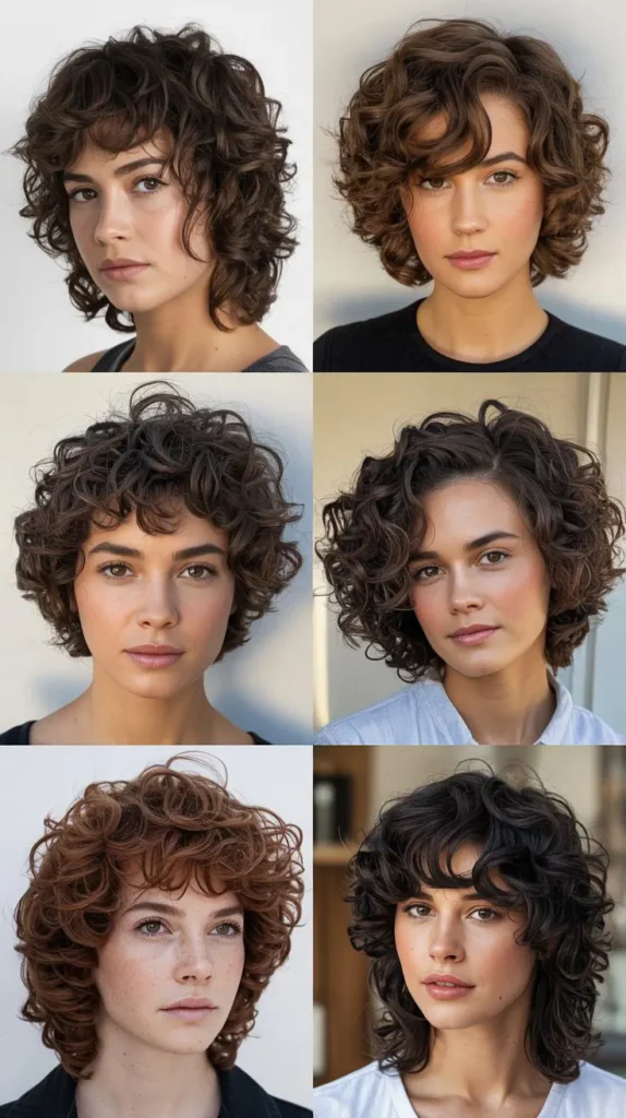 Curly Wolf Cut