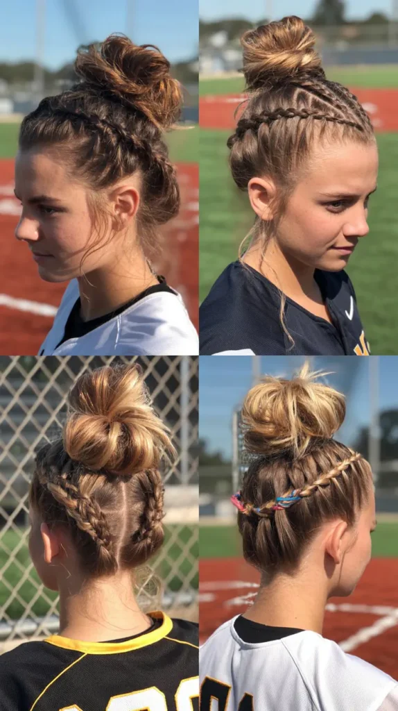 Messy Bun With Braided Accent