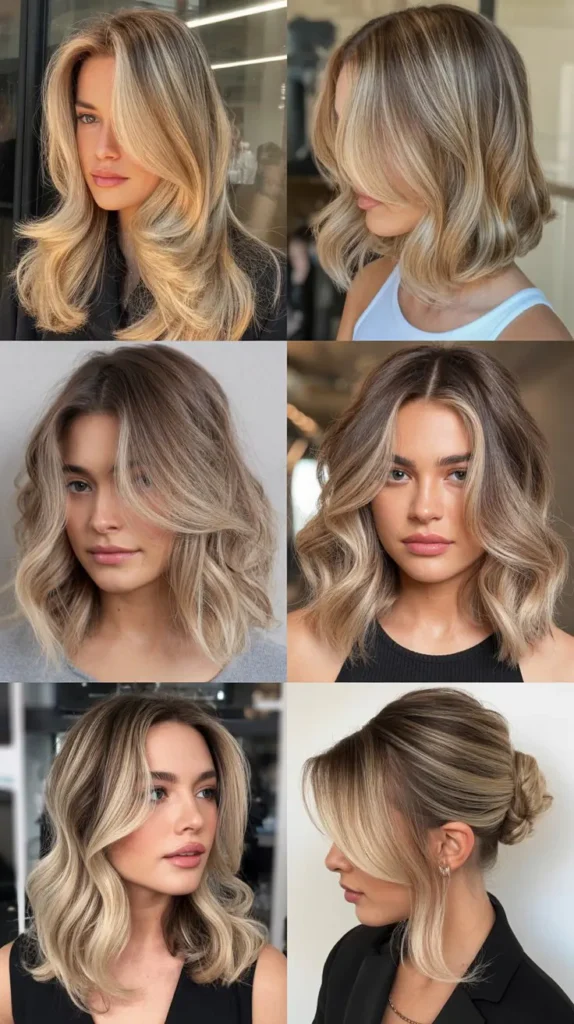  Blonde Balayage With Money Piece