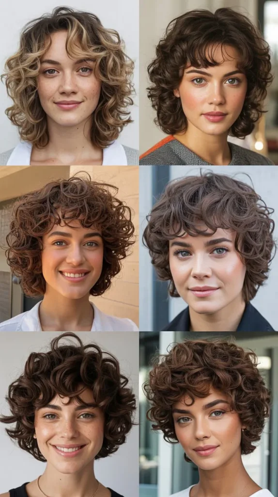 Curly Shag Haircut