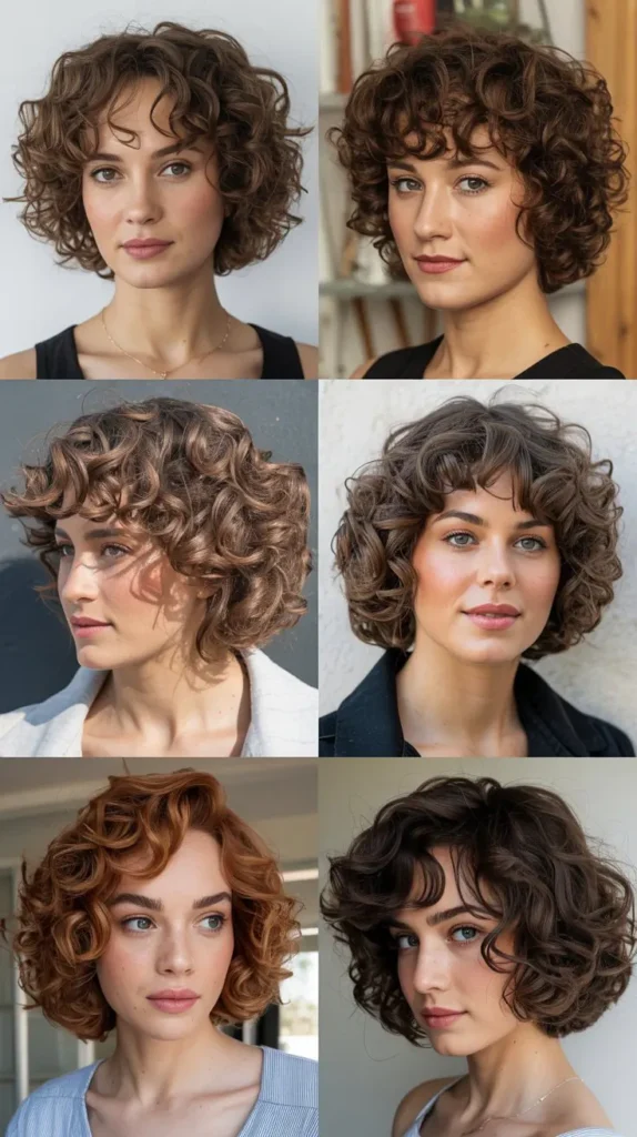 Curly Lob for Short Hair