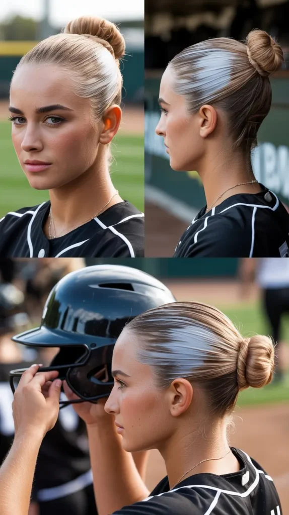 Slicked-Back Bun With Gel