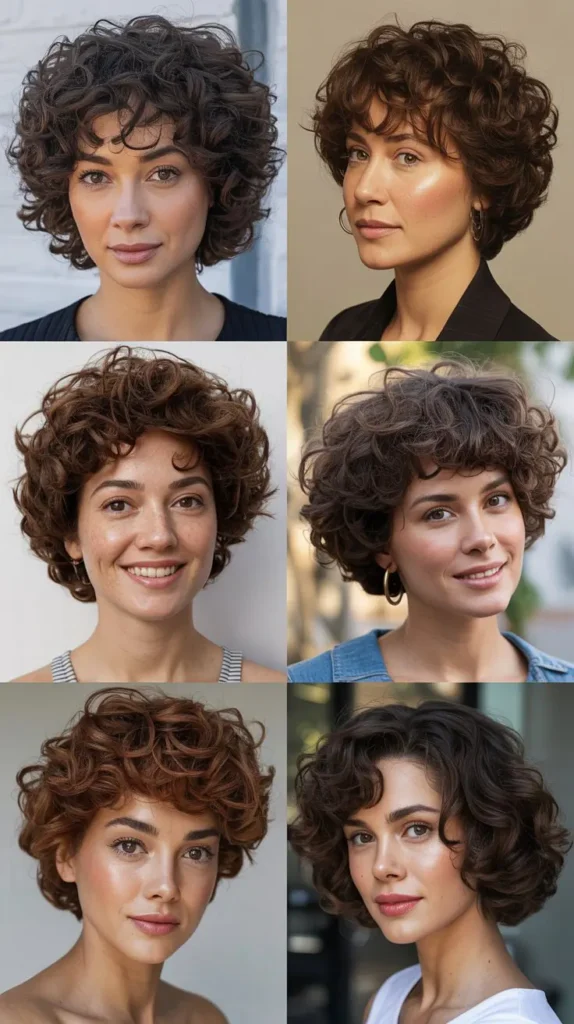 Rounded Curly Cut