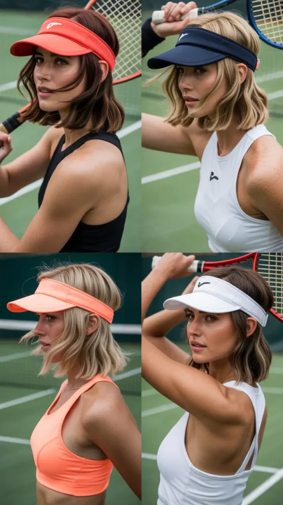  Layered Hair With Visor