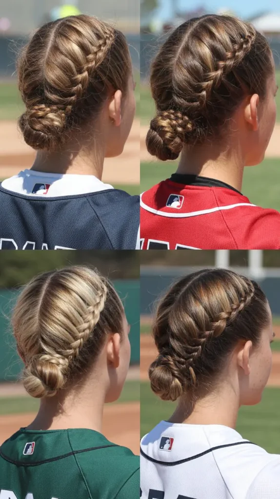 French Braid Into a Bun