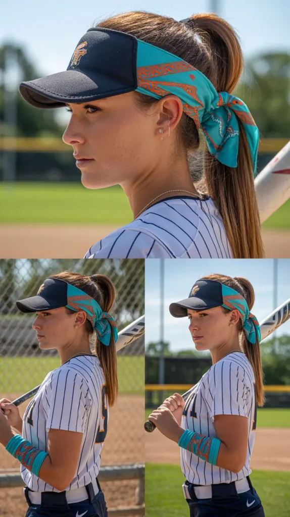 Sleek Ponytail With Bandana