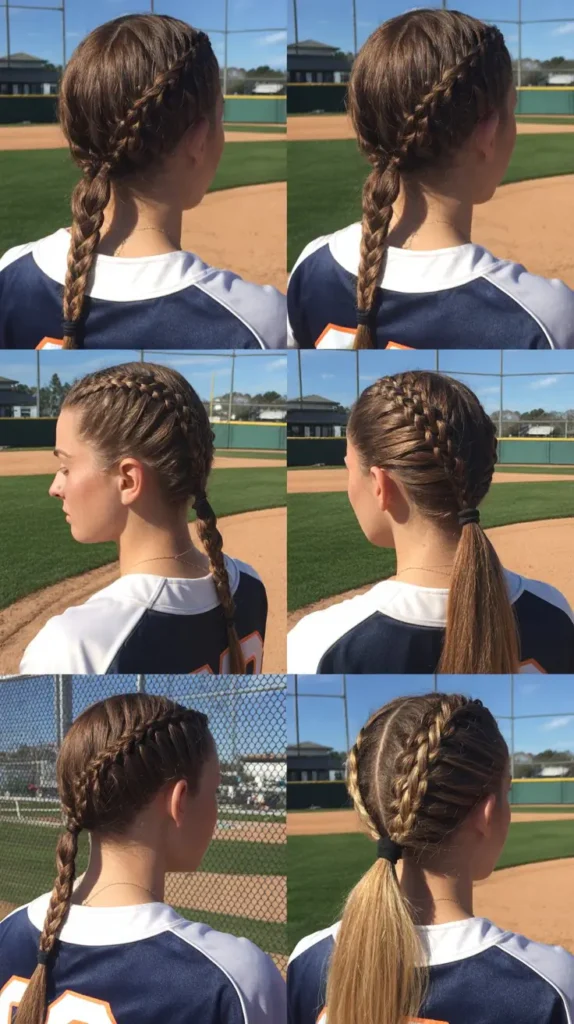 Low Braid Into Ponytail