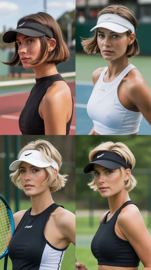  Short Bob With Visor