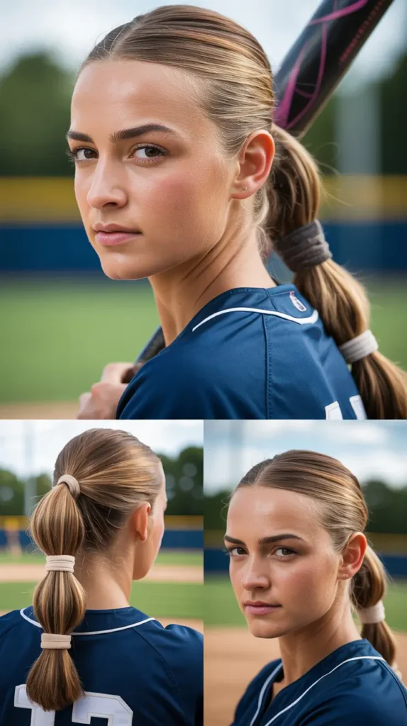 Sleek Straight Ponytail With Wrap