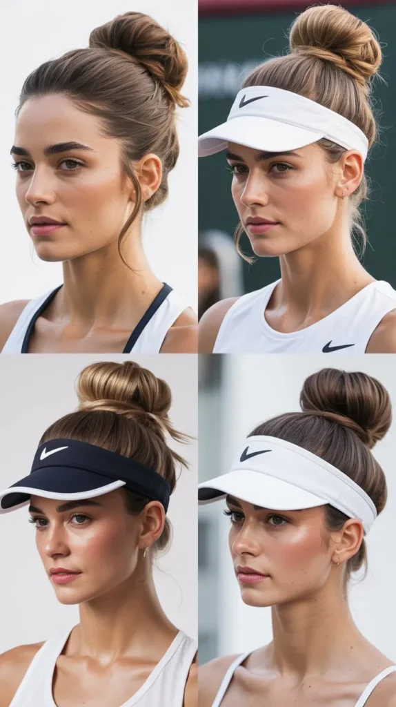 High Bun With Face-Framing Strands