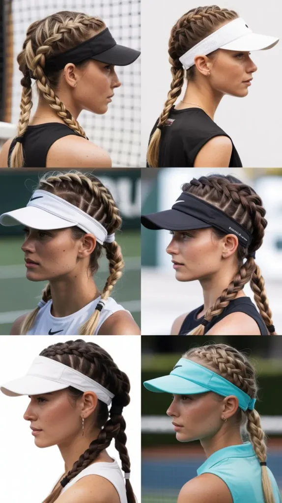 Fishtail Braid Tennis Hairstyle