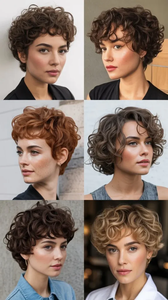 Curly Bixie Haircut