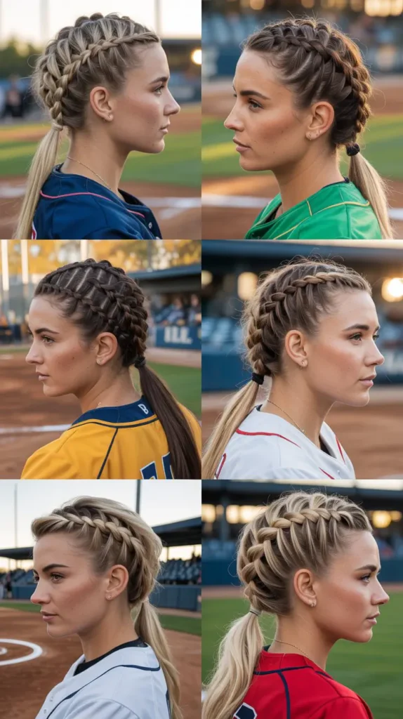 Athletic Crown Bubble Braid