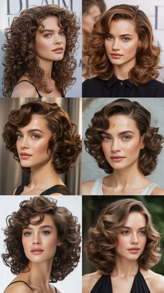 Glamorous Hollywood Curly Layers