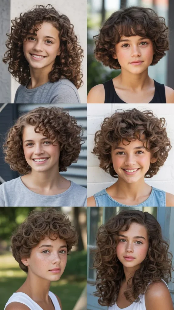 Curly Layered Haircut