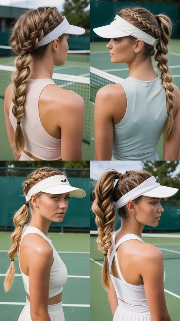 Fishtail Braid With Visor