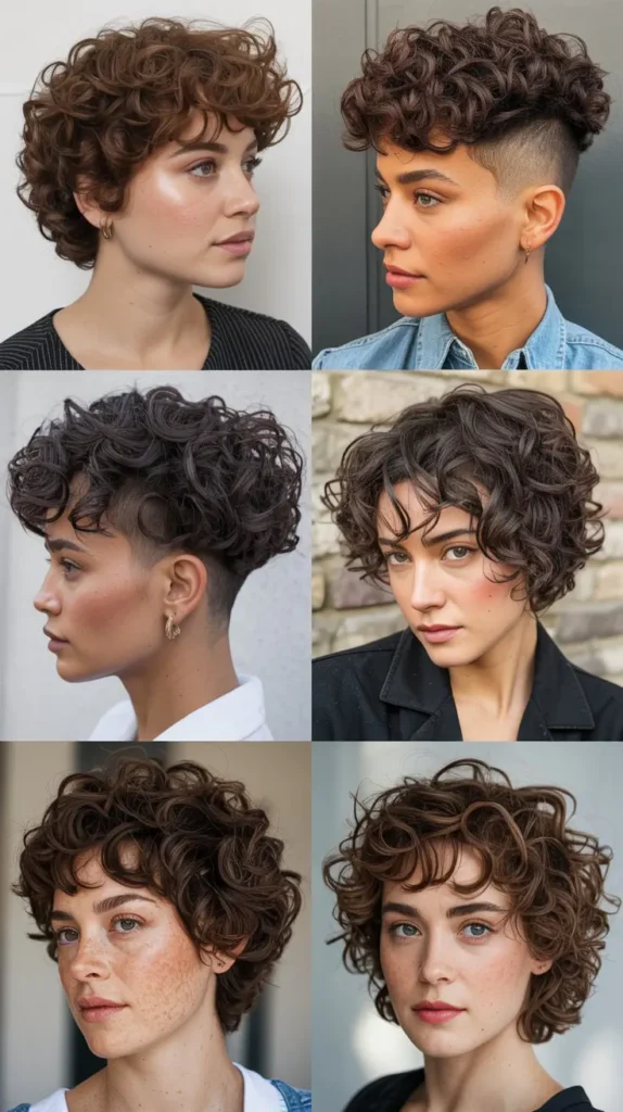 Layered Curly Crop