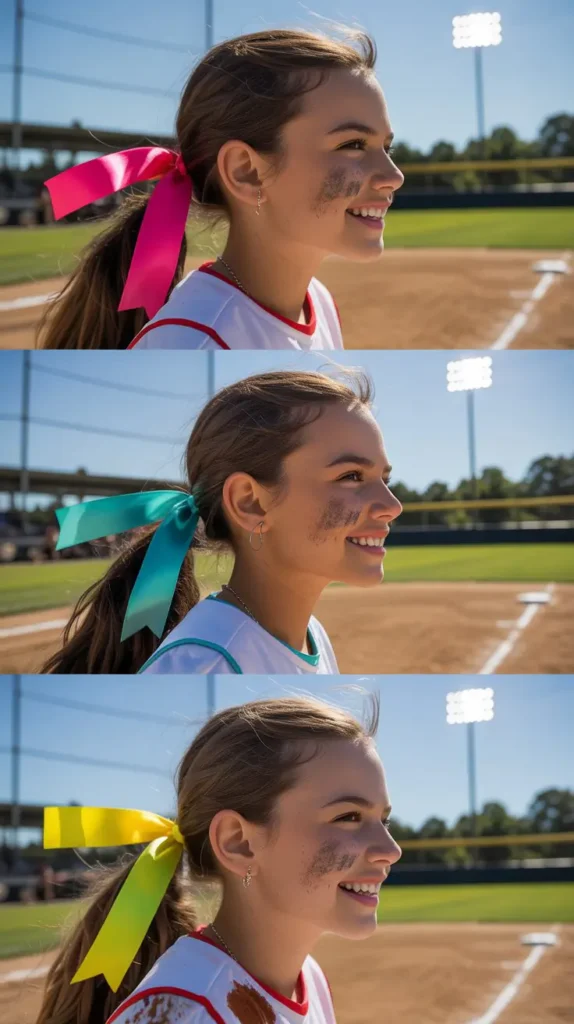 . Low Ponytail With a Ribbon