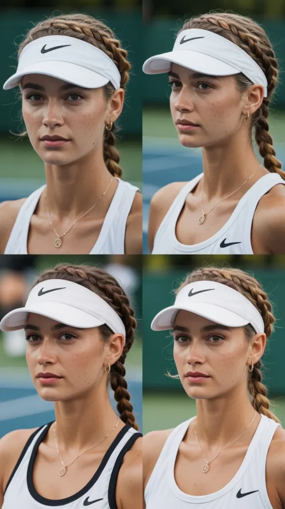 Crown Braid With Visor