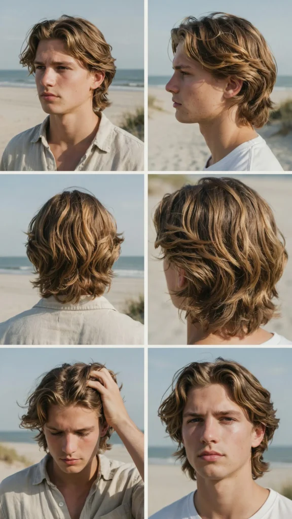  Wavy Layered Surfer Hair