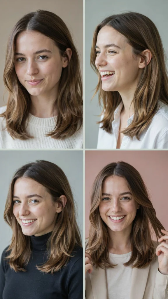 Side Part Layered Hair with Elegant Flow