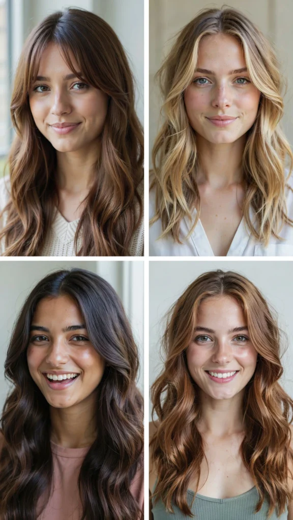 8. Long Wavy Haircut With Face-Framing Layers