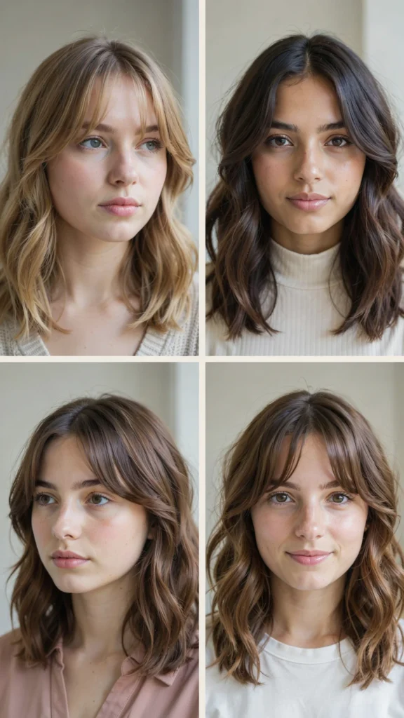 Wavy Clavicut With Soft Bangs