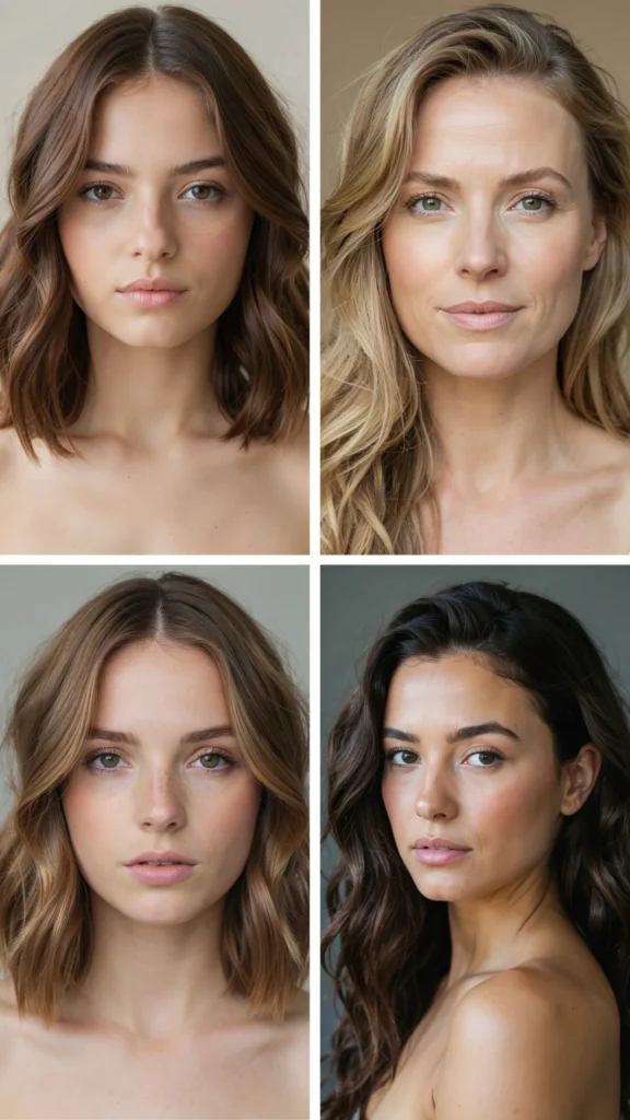 Wavy Cut With Deep Side Part
