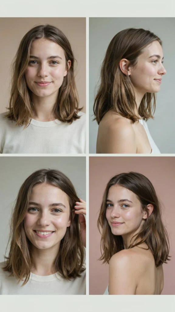 Side Part Layered Hair with Natural Air Dry Look