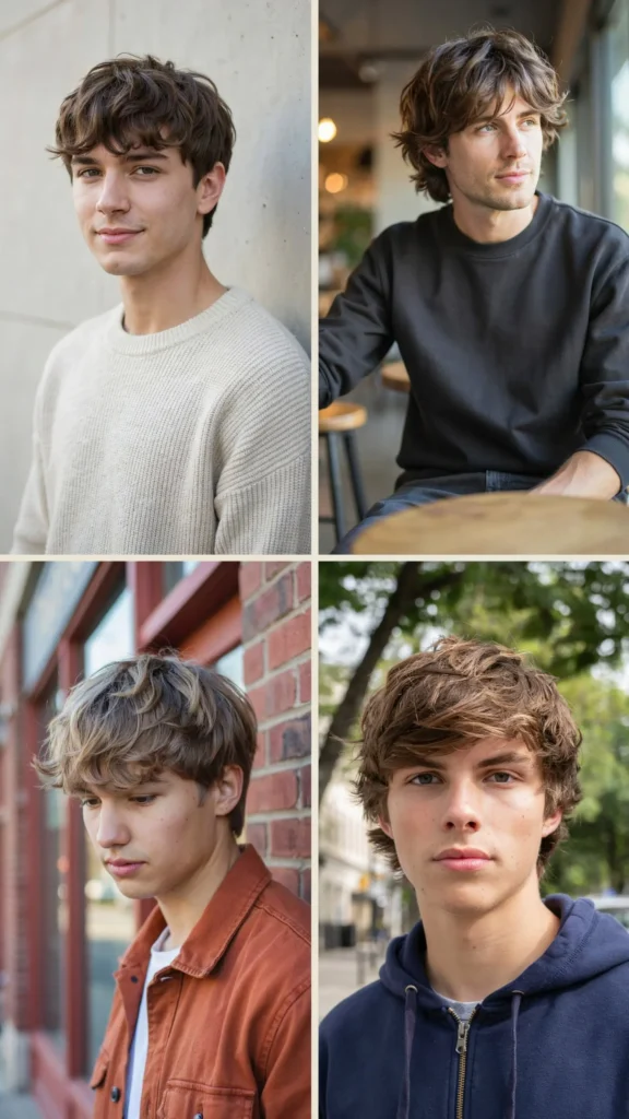 Wavy Wolf Cut For Men