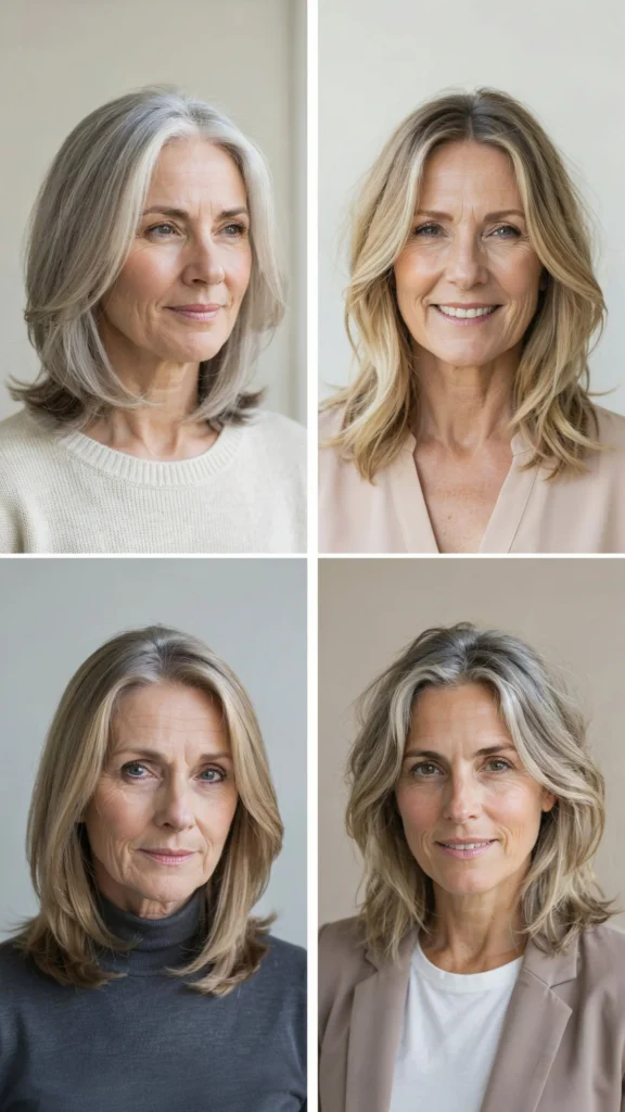 1. Soft Shoulder-Length Layers