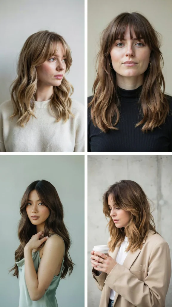 Wavy Layers With Baby Bangs