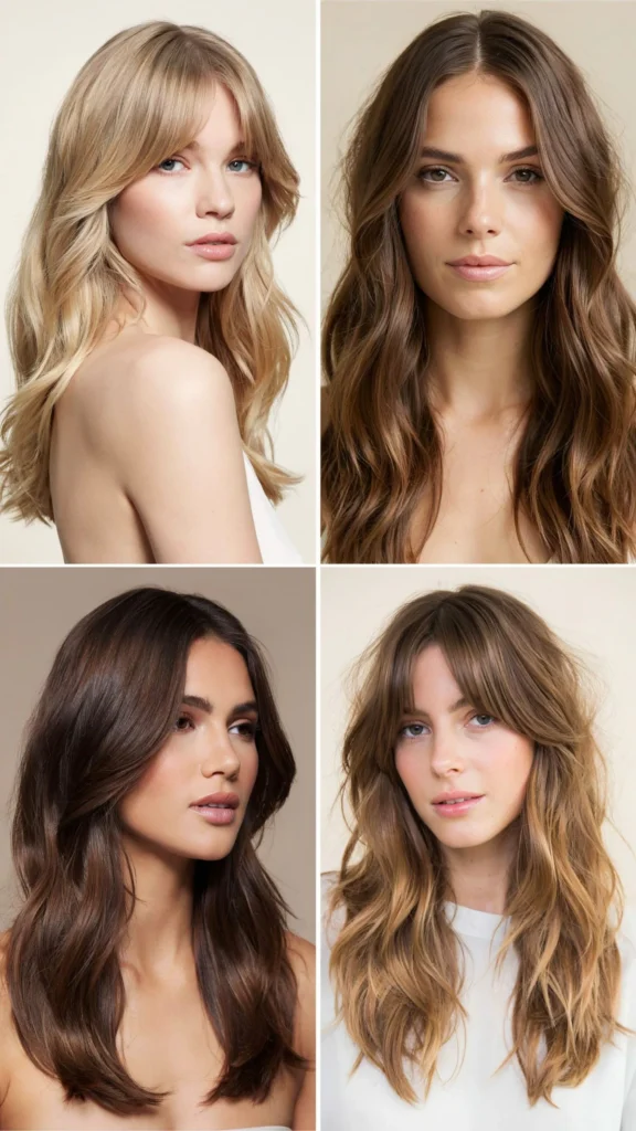 Long Wavy Hair With Swoopy Layers