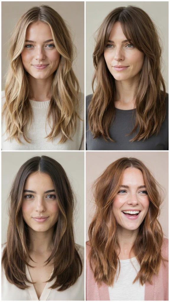 Long Layered Haircut for a Slimmer Look