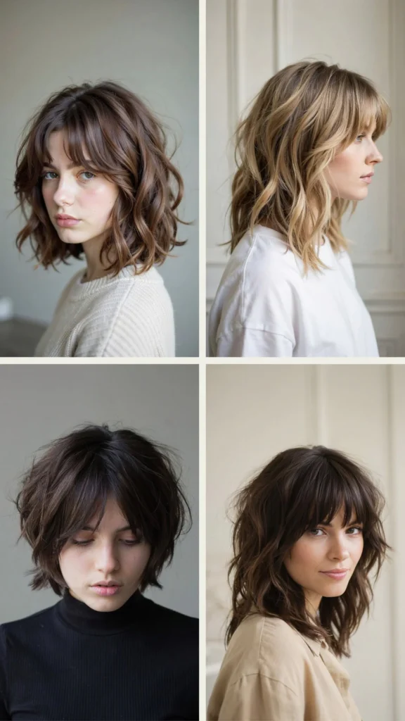 Short Wavy Wolf Cut
