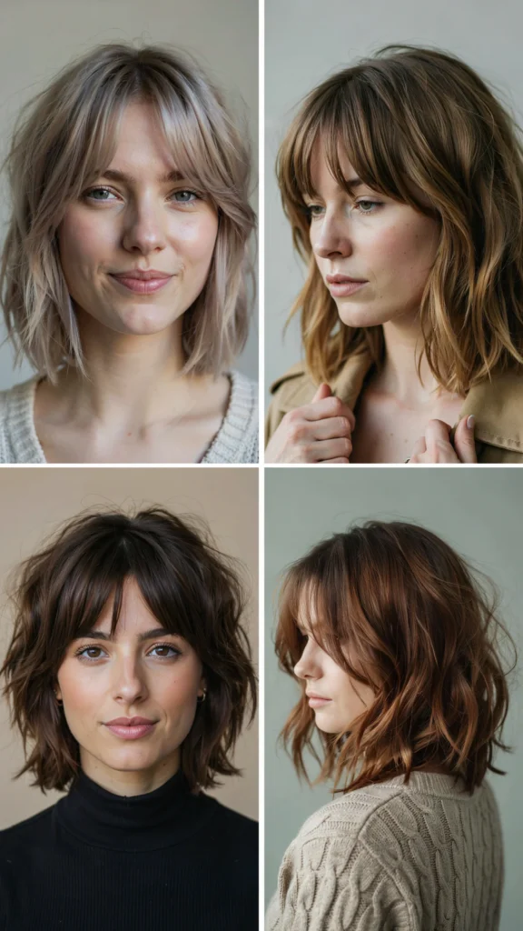 Textured Shag for Thin Hair